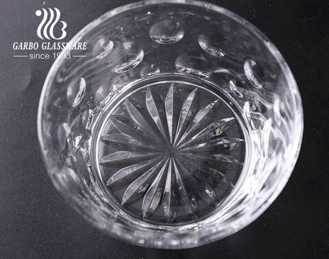 ​Garbo popular engraved design crystal glass salad bowl sets fruit bowls with gift box packed