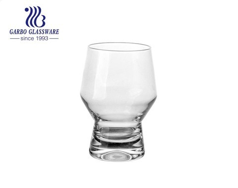 Premium machine and handmade blown spey glass tumbler with thickened base for whisky serving