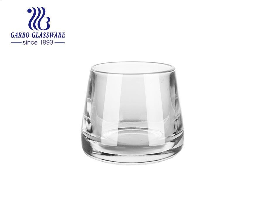 Premium machine and handmade blown spey glass tumbler with thickened base for whisky serving