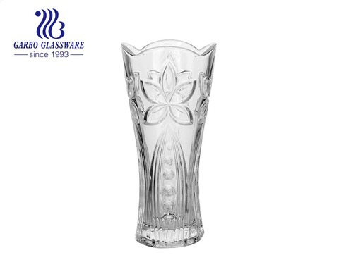 Vaso de flores de cristal com 235 mm de altura e base sólida e estável para uso em festas de casamento em hotel