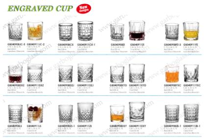 Garbo Weekly Promotions: Classic and new pattern whiskey glasses