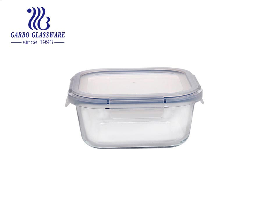 Экологичные стеклянные контейнеры для хранения еды с крышками ПП контейнеры для приготовления еды БФА освобождают