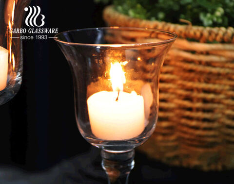 High-end clear glass votive candle holder for wedding table decor