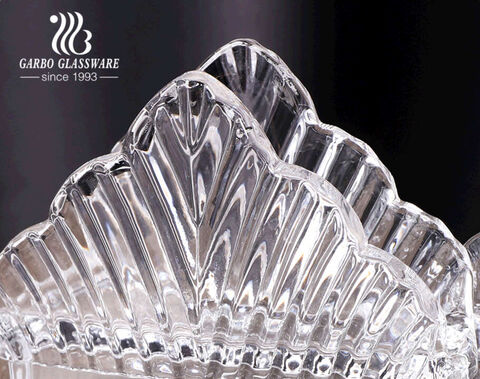 Luxury decorative vintage glass napkin holder for hotel restaurant service