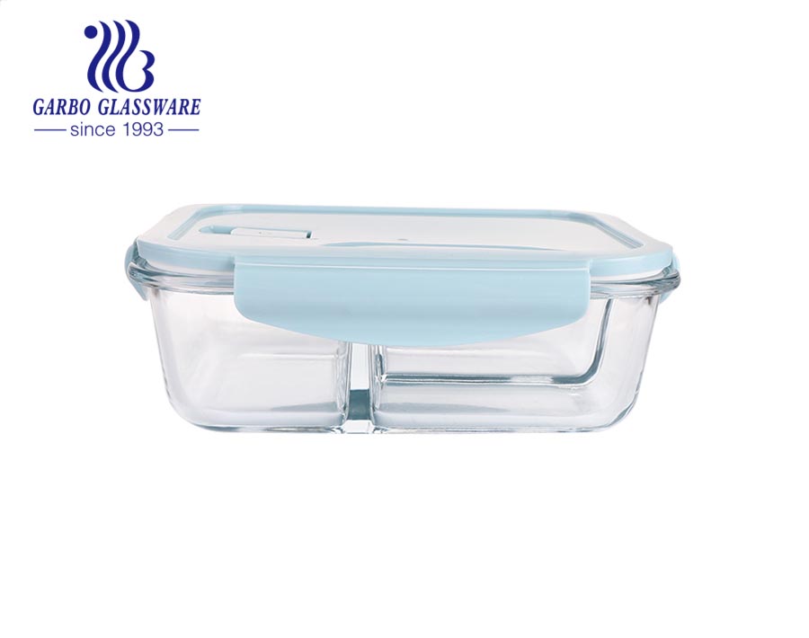 Hot sales high borosilicate glass Food container lunch Box with Plastic Lid