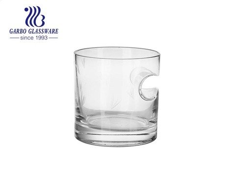 Amazon Ebay hot sale whisky glass tumbler with side mounted cigar holder