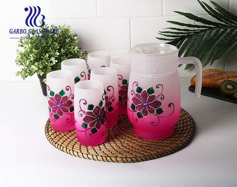7pcs hot sale africa water and juice drinking set for wedding using 