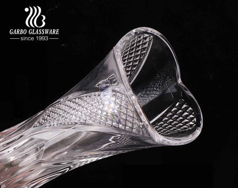 Einfache Mode Taillenförmige Glasvase klar transparenter Blumenhalter