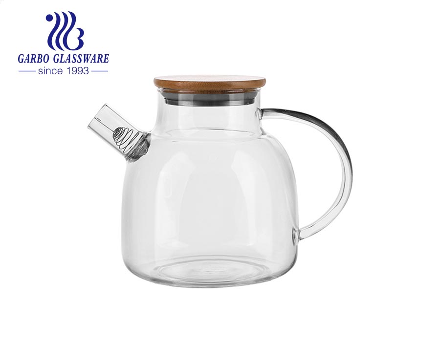 1000 ml Glas Wasserkocher Teekanne Auslauf Teekanne Glas Wasserkrug