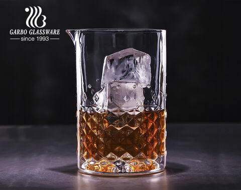 Decantador de whisky de vidrio de súper alta calidad, soporte de whisky de diamante de alto lujo para fiesta de bar sin tapa