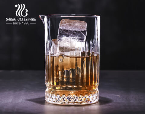 Carafe à whisky 720 ml avec motif gravé en forme de H pour boîte-cadeau Scotch Cognacg Cocktail Margarita Martini