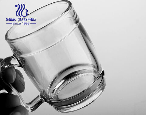 New designs glass cups unique shape glass tea mugs 170ml water glasses