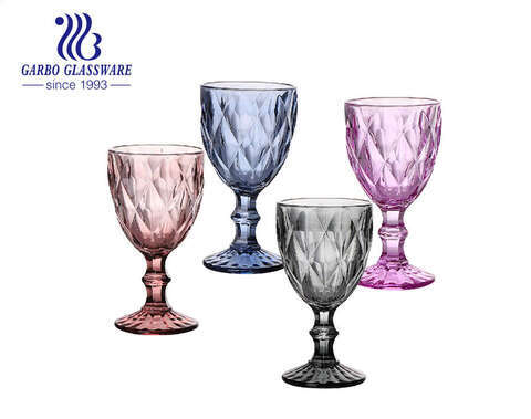 Latin America Hot Selling Spray Color Stemware Glass Cup