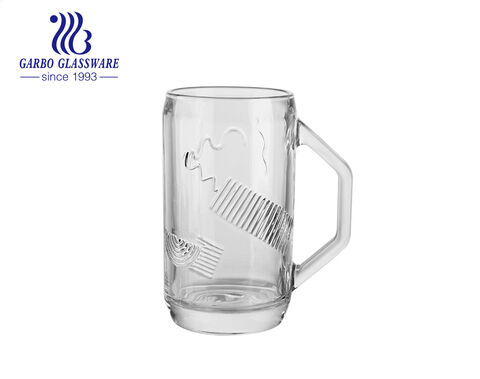 1000ml Big beer glass cup with handles cutomized spray colors beer glass mug unique beer stein 