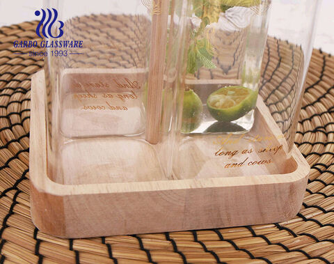 Confezione regalo da 6 pezzi Set di brocche moderne in vetro borosilicato delicato con 5 tazze per il latte