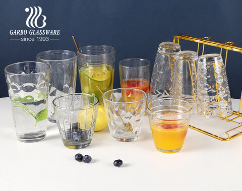 Gobelet en verre classique 7 oz 8 oz 11 oz 12 oz 14 oz 16 oz directement de l'usine de verrerie