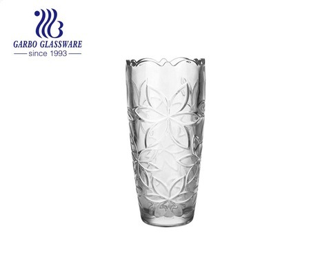 Porte-vase de flore en verre transparent clair et solide de grande taille pour la décoration intérieure et le cadeau de mariage