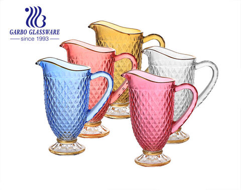 1.2L hochwertige Sprühfarbe Glaskrüge für Wasser Tee trinken Glasgeschirr