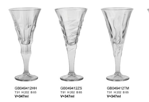 High end new wine drinking glass goblets