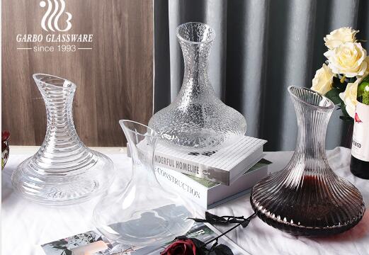 Luxury handmade wine glass decanter for hotel restaurant and office service