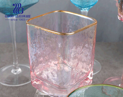Высококачественный бокал для вина ручной работы 400 мл с ромбовидным дизайном