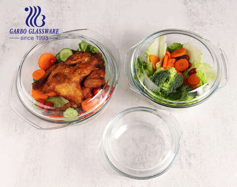 Экологически чистая посуда для выпечки из стекла Pyrex Портативная посуда из боросиликатного стекла