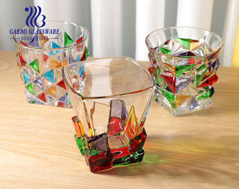 Murano whisky glass hand painted luxury wine glasses for European markets