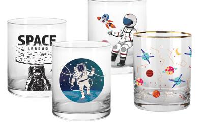 New Charming Space Series Designs on Glassware