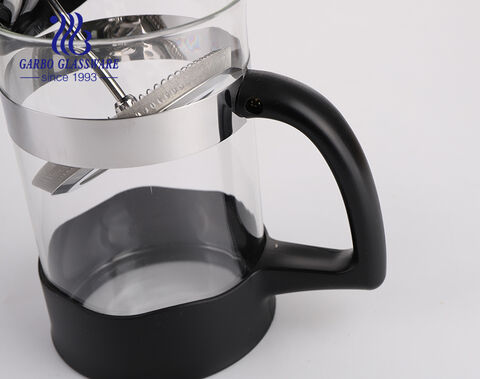 Factory Elegant Heat Resistant Glass French Press Coffee Maker for American and European