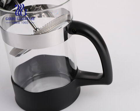 Fabrik Elegante hitzebeständige French Press Kaffeemaschine aus Glas für Amerikaner und Europäer