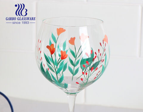 Original Hand Painted Tall Wine Glass LiveLaughLoveandDrinkWine