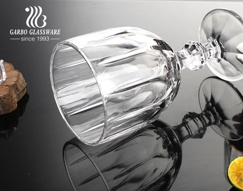 10oz 300ml high quality new engraved design wine glass goblet for bar and restaurant