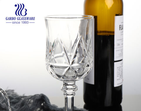 7.5 oz Garbo New Mold Wine Glass Stemware Tasse à boire en verre en relief