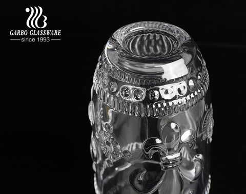 320 ml 11 oz style bohême forme de coeur classique gravé design tasse en verre gobelet à eau