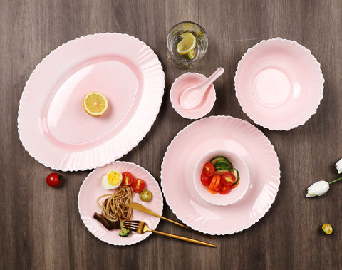 Colored Opal Glass Dinnerware By GARBO GLASSWARE