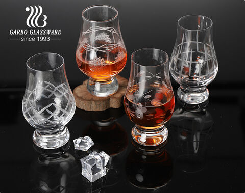Verres à whisky soufflés à la main de qualité supérieure 120 ml 180 ml 205 ml Glencairn