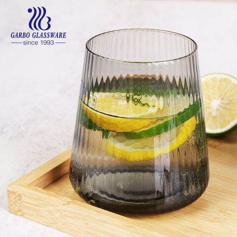 High elegant solid color glass cup for whisky wine beverage and water drinking