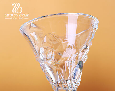 Luxury Tulip Shape Ice Cream Glass Cup for Sundae and Dessert
