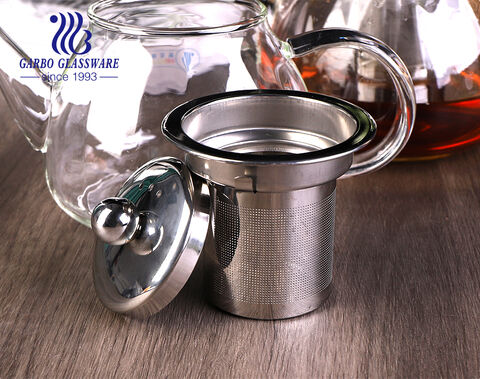 Conception de pot en verre classique et simple avec un matériau borosilicaté pour une résistance à la chaleur