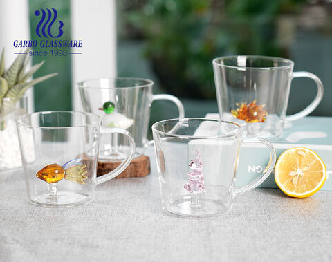 Кружки для кофе и чая из боросиликатного стекла разных размеров с мультяшными фигурками ручной работы
