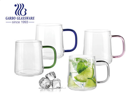10oz big base single wall glass juice mug gifts for home and cafe