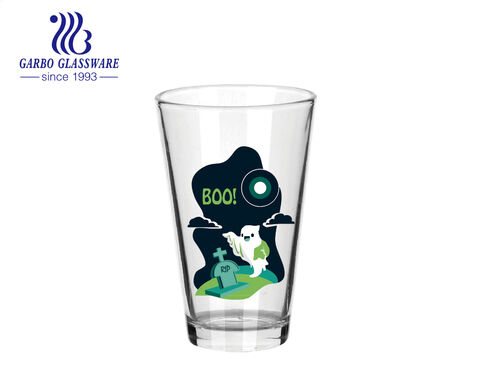 Vasos de cristal con diseño de Halloween, diseños personalizados, vasos de cristal highball