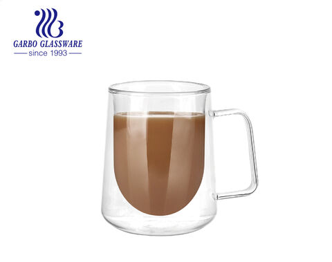 Juego de tazas de té con aislamiento 2 tazas de café con leche de vidrio de doble pared 200 ml