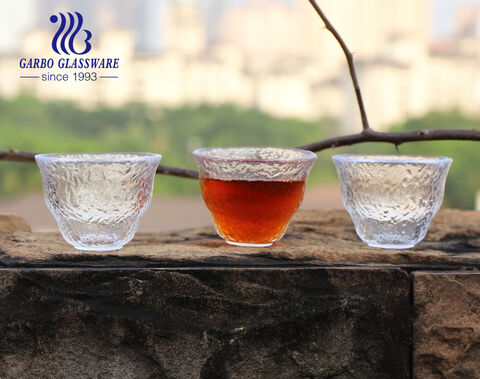 Handmade high-quality classical Japan sake glass cup with decorative hammer pattern