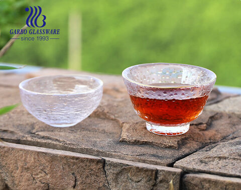 Ensemble plat et soucoupe en verre élégant et polyvalent pour le marché arabe