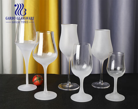 Elevate your space with chic goblet and frost decor featuring frosted glass