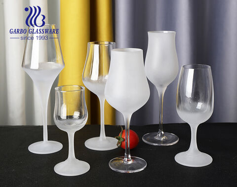 Elevate your space with chic goblet and frost decor featuring frosted glass