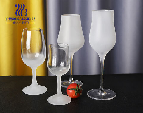 Elevate your space with chic goblet and frost decor featuring frosted glass