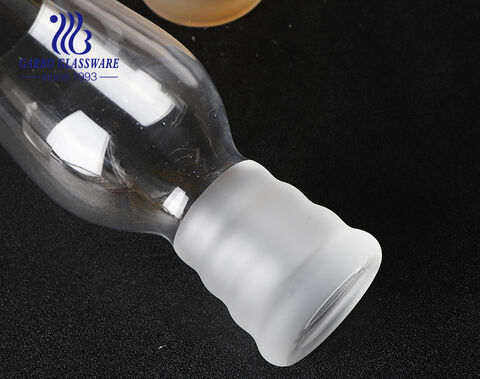 Solid transparent pint beer glass cups with sanded frosting
