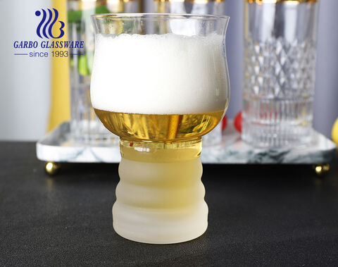 500 مل على الطراز الكوري زجاج نصف لتر كبير الحجم لخدمة البيرة
